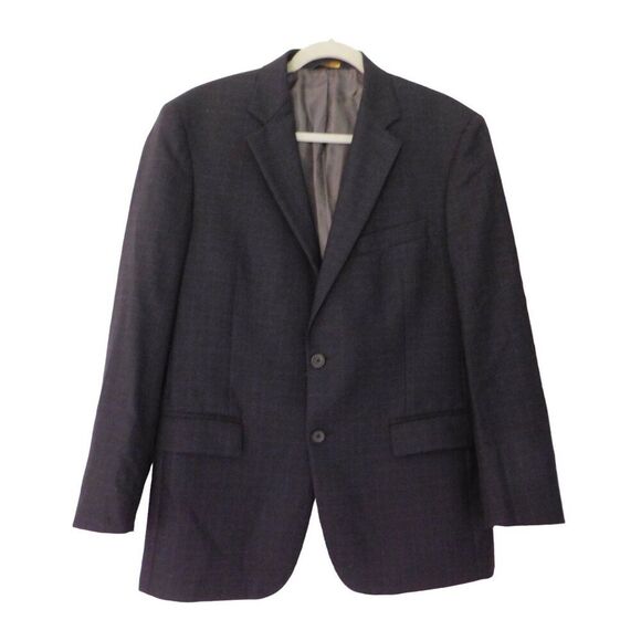 Brooks Brothers Men's Blue Plaid 100% Wool Madison Fit Sport Coat Blazer Sz 40R - Picture 8 of 8